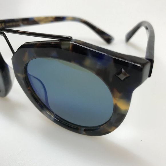 Brand New Authentic MCM 636S Unisex Sunglasses in Blue Havana - Picture 2 of 10